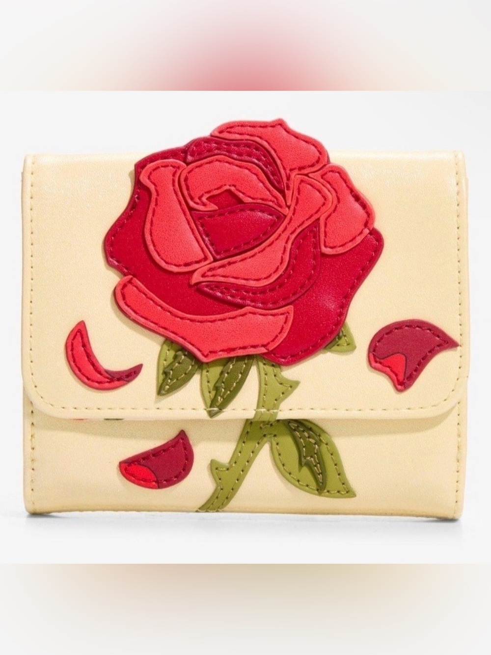 Loungefly Disney Beauty and The Beast Enchanted Rose Shimmer Mini Backpack Set - Picture 5 of 11